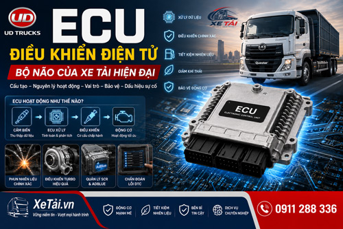 ECU điều khiển điện tử là gì? Cấu tạo, nguyên lý hoạt động và ứng dụng trên xe tải